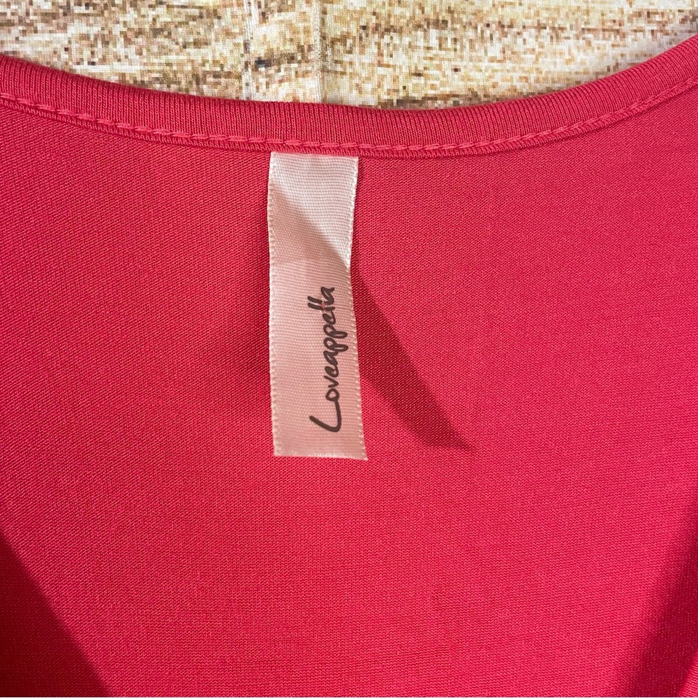 Loveappella v-neck jersey stretch orange maxi sleeveless dress Size XS pullover - Picture 3 of 9